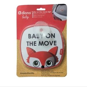 2/$15 BNWT Diano Baby On The Move 2 Pack Of Baby On Board Car Window Stickers